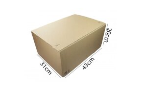 BOX WITH WITH AUTOMATIC BOTTOM 43x31x20cm SET/10